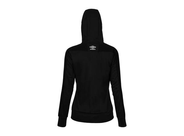 UMBRO Flex Full Zip Hood W Sort 40 Jakke med hette i resirkulert polyester 