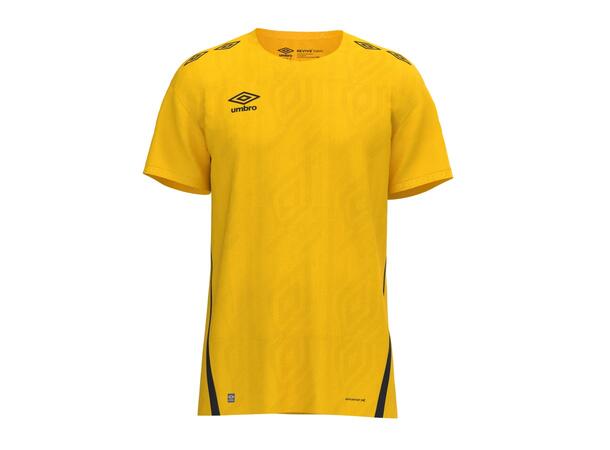 UMBRO UX Pro SS Jsy Gul/Sort L Flott kortermet spillertrøye 