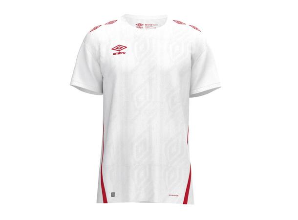 UMBRO UX Pro SS Jsy Hvit/Rød XL Flott kortermet spillertrøye 
