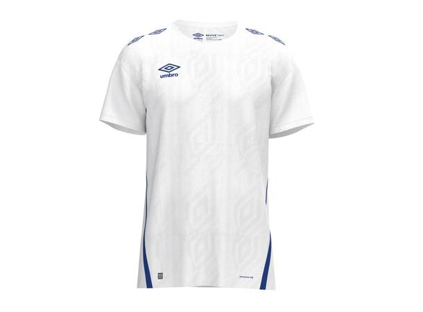 UMBRO UX Pro SS Jsy Jr Hvit/Blå 152 Flott kortermet spillertrøye junior 