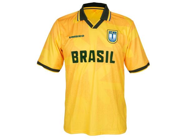 UMBRO Brazil Jersey Gul M Retro fotballskjorte 