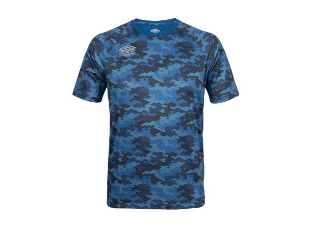 UMBRO Pro Tr Graphic Jersey Blå XL Trenings T-skjorte i polyester med print 