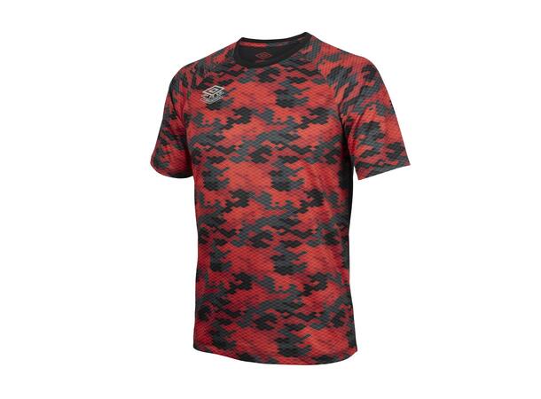 UMBRO Pro Tr Graphic Jersey Sort M Trenings T-skjorte i polyester med print 