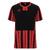 UMBRO Inter Strip Jsy SS Rød/Sort XS Stripet teknisk spillertrøye 