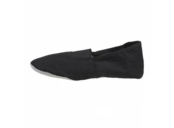 FIBRA Gymsko Sort 31 Gymsko i skinn med strikk 