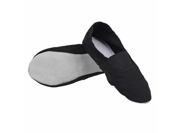 FIBRA Gymsko Sort 31 Gymsko i skinn med strikk 