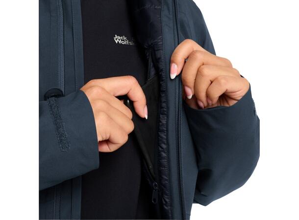 JW Heidelstein Ins Jkt W Marine M Jack Wolfskin Skalljakke til dame 