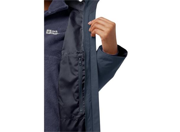 JW Rotwand 3in1 Jkt W Marine M Jack Wolfskin 3 i 1 Skall jakke dame 
