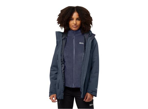 JW Rotwand 3in1 Jkt W Marine M Jack Wolfskin 3 i 1 Skall jakke dame 