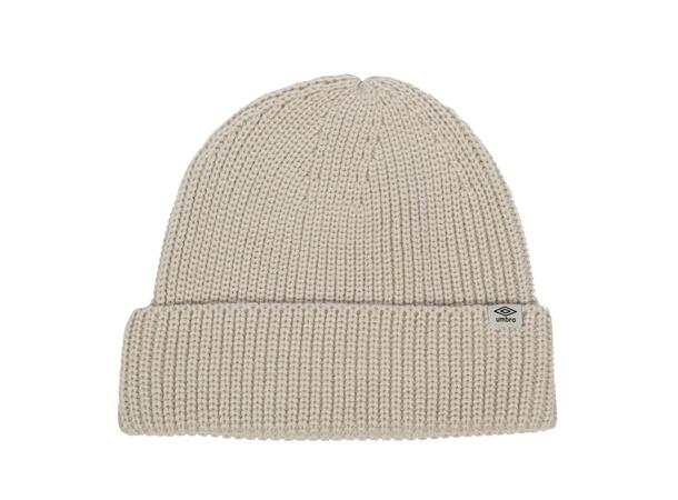 UMBRO Big Cuff Rib Beanie Beige 1SIZE Lue med ribb kant 