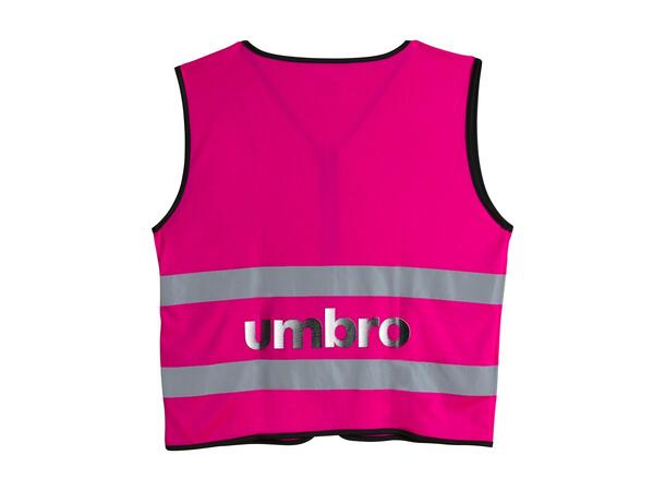 UMBRO Crew Vest Rosa L/XL Vest med glidelås og refleks 