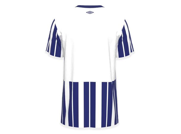 UMBRO Inter Strip Jsy SS Hvit/Blå M Stripet teknisk spillertrøye 