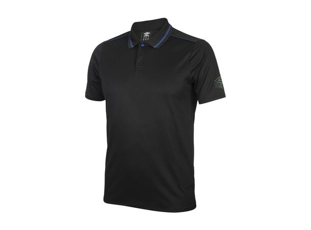 UMBRO Pro Tr Active Polo, Sort L T-skjorte i polyester med krage 