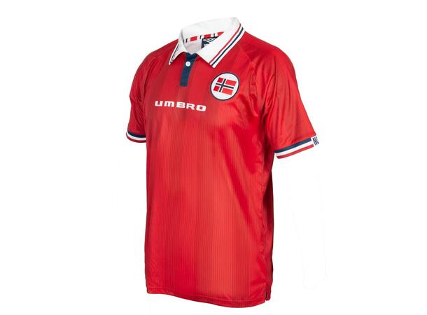UMBRO Retro VM-98 Rød L Retro fotballskjorte Norge 