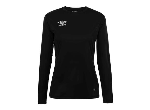 UMBRO Liga LS Jersey W Sort 38 Flott langermet spillertrøye til dame 