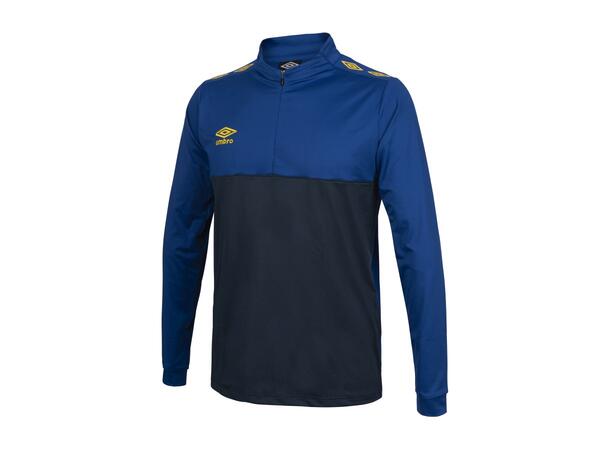 UMBRO UX Pro Half Zip Blå/Gul XL Treningsgenser med glidelås 