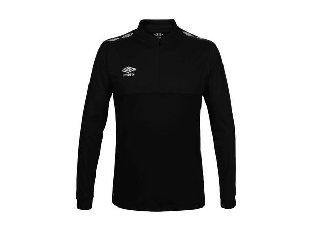 UMBRO UX Pro Half Zip Jr Sort/Hvit 152 Treningsgenser med glidelås til junior 