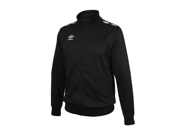 UMBRO UX Pro Track Jacket Jr Sort 152 Polyesterjakke med tøffe detaljer Junior 