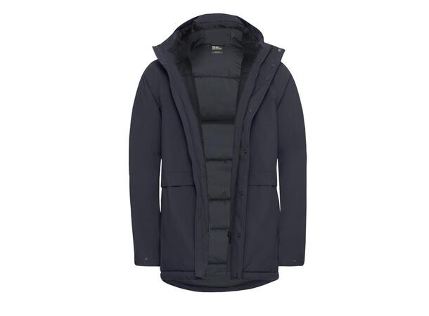 JW Cold Camp Coat M Marine L Jack Wolfskin Vinterjakke 
