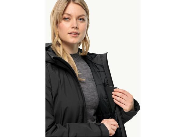 JW Heidelstein Ins Jkt W Sort M Jack Wolfskin Skalljakke til dame 
