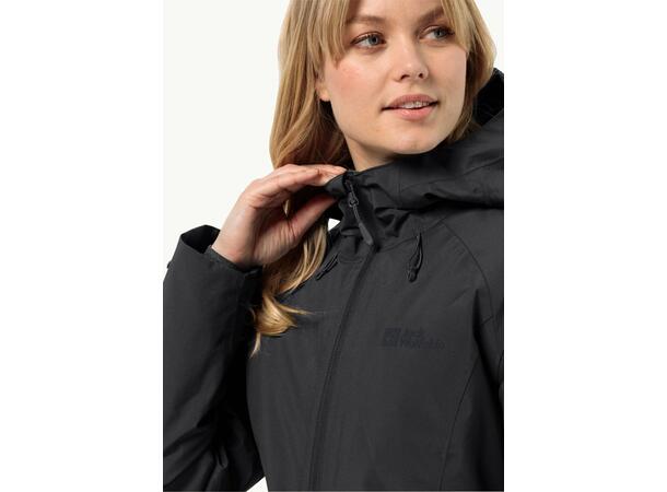 JW Heidelstein Ins Jkt W Sort M Jack Wolfskin Skalljakke til dame 