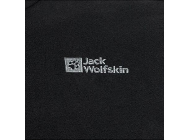 JW Taunus HZ M Sort M Jack Wolfskin Fleecegenser m/glidelås 