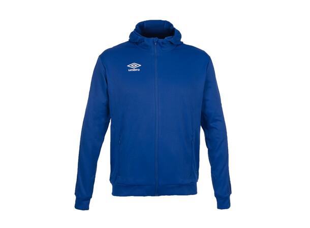 UMBRO Flex Full Zip Hood J MellomBlå 164 Jakke med hette i resirkulert polyester 