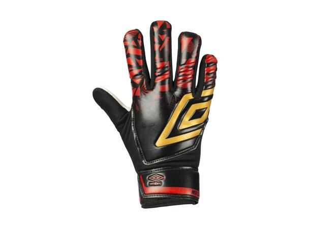 UMBRO Neo Club Glove Jr Sort/Gull 5 Keeperhanske til junior 