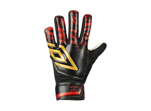 UMBRO Neo Club Glove Jr Sort/Gull 5 Keeperhanske til junior 