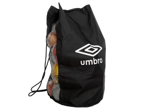 UMBRO Ballsekk sort L Oppbevaringssekk for baller 
