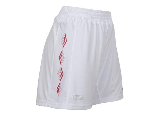 UMBRO UX-1 Shorts w Hvit/Rød 34 Flott teknisk spillershorts 