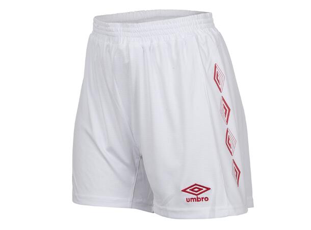 UMBRO UX-1 Shorts w Hvit/Rød 34 Flott teknisk spillershorts 