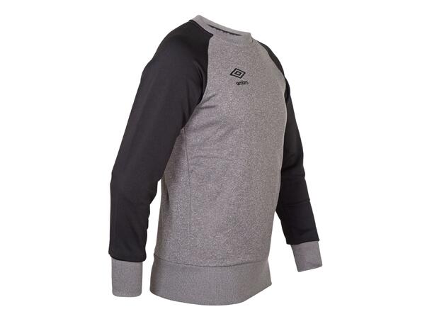 UMBRO Core Tech Crewneck jr Lys grå 116 Rundhalset genser i polyester til junior 