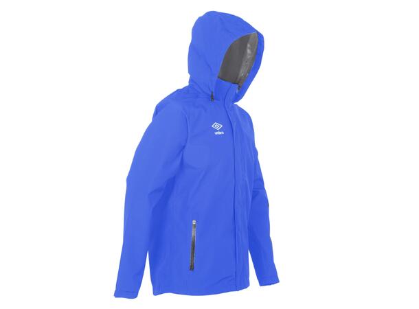 UMBRO Core Rain Jacket jr Blå 128 Regnjakke med god ventilasjon til junior 