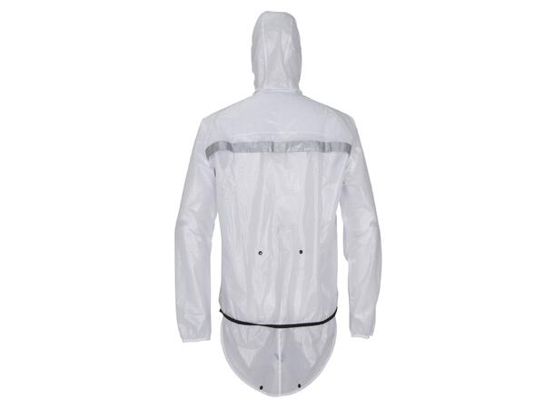 FIBRA Elite Bike Rain Jacket Hvit XXL Regnjakke for syklister 