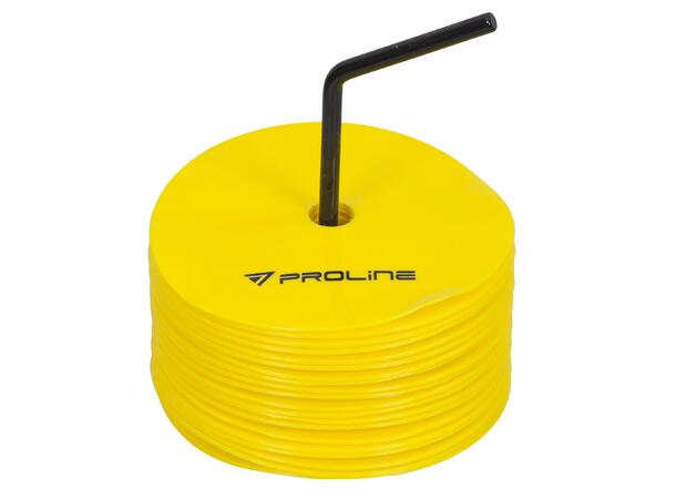 PROLINE Marker Spot Set 20 pk Gul OS Markeringsmatter med hull 15 cm 