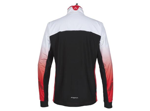 FIBRA Sync Hybrid Jacket Rød M Treningsjakke med vindtett front 