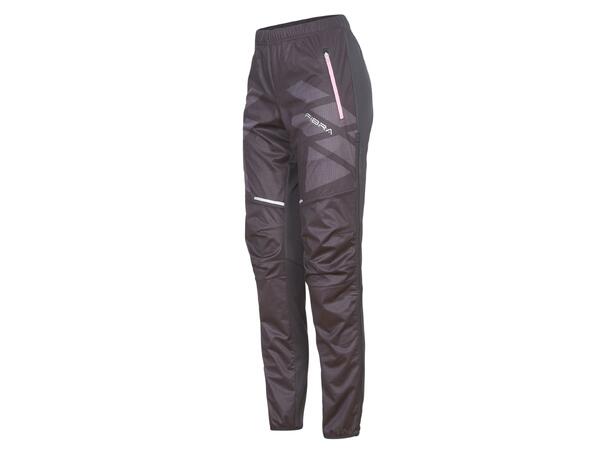 FIBRA Sync Hybrid Pant W Sort L Praktisk vindtett bukse med stretch 