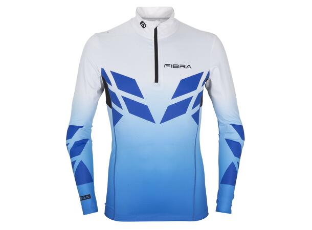 FIBRA Sync Ski Race Top Blå 3XL Tettsittende langrennstrøye 