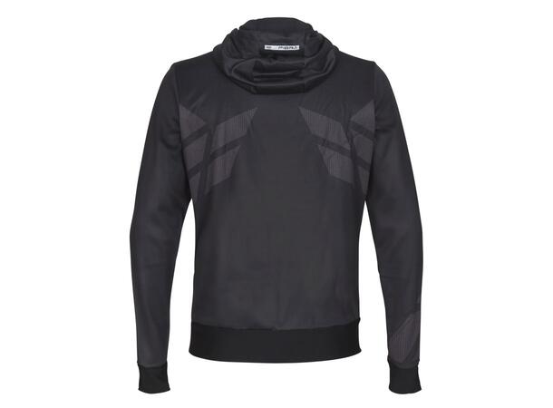 FIBRA Sync Hood Zip Sort XXL Hettejakke med børstet innside 