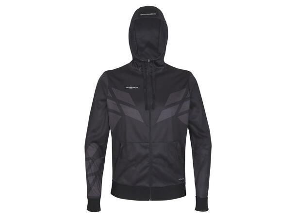 FIBRA Sync Hood Zip Sort XXL Hettejakke med børstet innside 