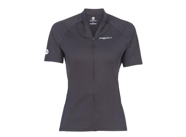 FIBRA Active Bike SS Jersey W Sort L Sykkeltrøye i pustende mesh 