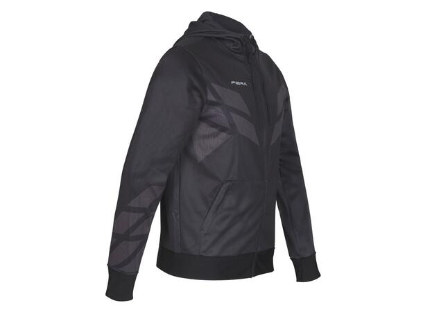 FIBRA Sync Hood Zip Jr Sort 128 Junior hettejakke med børstet innside 