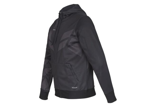 FIBRA Sync Hood Zip Jr Sort 128 Junior hettejakke med børstet innside 