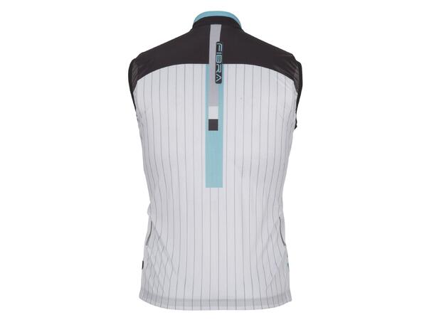 FIBRA Pro Bike Wind Vest Hvit S Tettsittende sykkelvest 