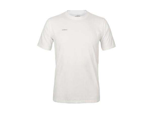UMBRO Core Cotton Stretch Tee Hvit M Rundhalset t-skjorte 