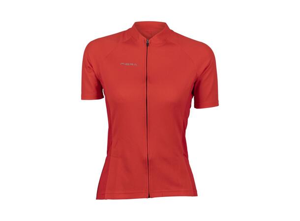 FIBRA Active Bike SS Jersey W Rød S Sykkeltrøye i pustende mesh 