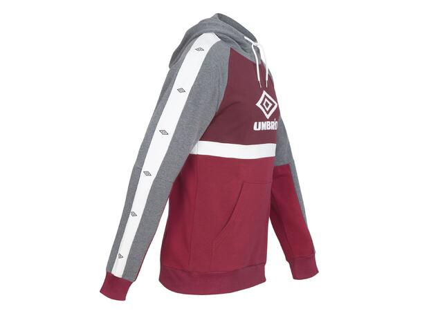 UMBRO Core X Hoodie jr Burgunder 128 Hettegenser med lomme