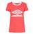 UMBRO Core X Legend Tee W Korall 34 T-skjorte til dame i bomull 