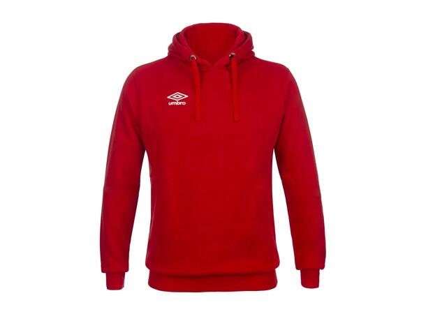 UMBRO Basic Hood jr Rød 128 Hettegenser med liten logo 